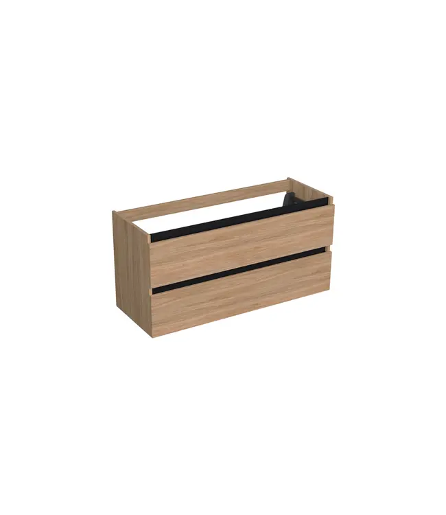 Wastafelonderkast Uludag Rustiek Eiken Links - 120x45x58cm