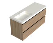 Wastafelonderkast Uludag Rustiek Eiken Links - 120x45x58cm