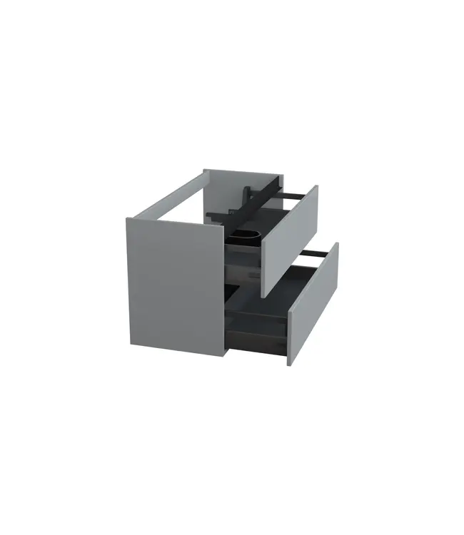 Wastafelonderkast Lumiere Mat Grijs - 100x45x58cm