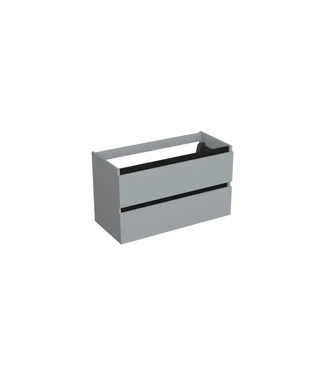 Wastafelonderkast Lumiere Mat Grijs - 100x45x58cm