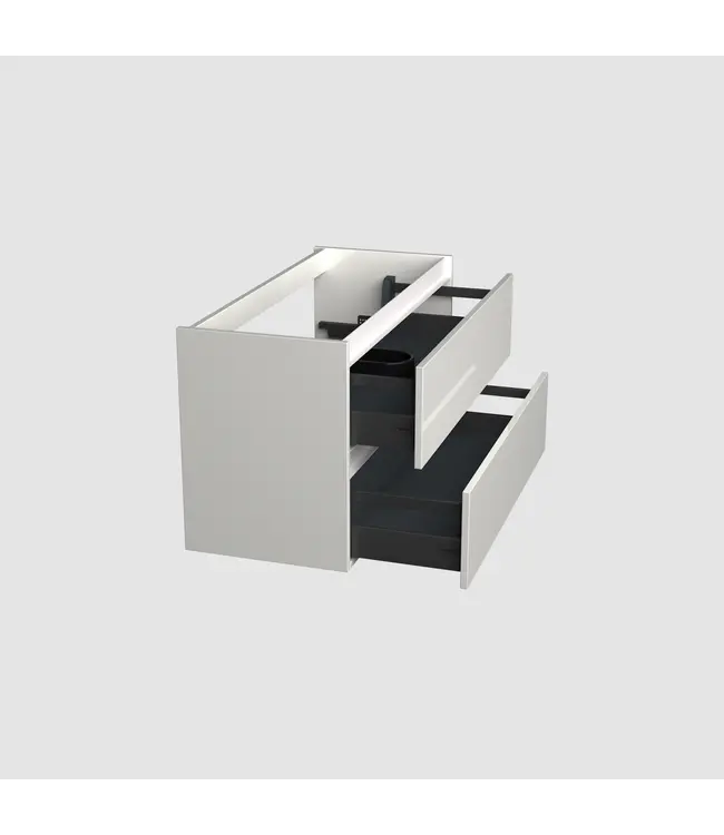 Wastafelonderkast Lepor Mat Wit - 100x45x58cm