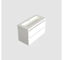 Wastafelonderkast Lepor Glans Wit - 100x45x58cm