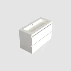 Wastafelonderkast Lepor Glans Wit - 100x45x58cm