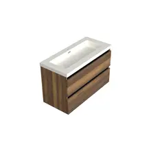 Wastafelonderkast Hamilton Walnoot - 100x45x58cm