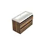 DutchLine Wastafelonderkast Hamilton Walnoot - 100x45x58cm