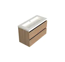 Wastafelonderkast Uludag Rustiek Eiken - 100x45x58cm