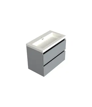DutchLine Wastafelonderkast Lumiere Mat Grijs - 80x45x58cm