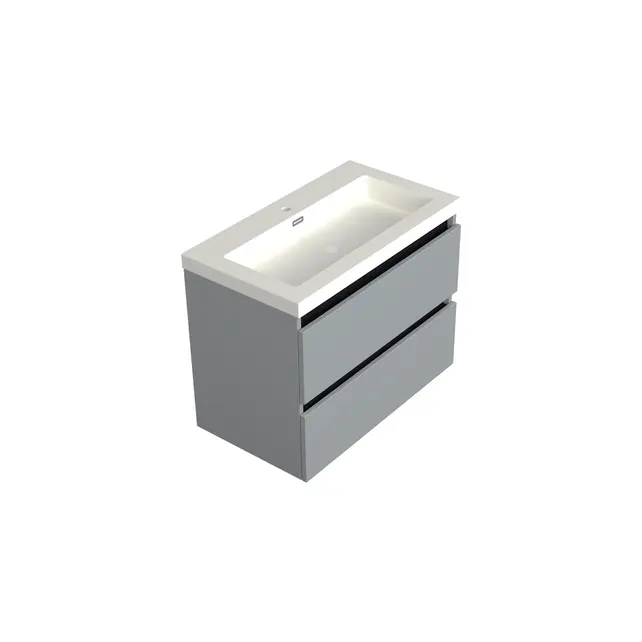 Wastafelonderkast Lumiere Mat Grijs - 80x45x58cm