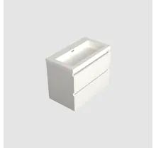 Wastafelonderkast Lepor Mat Wit - 80x45x58cm