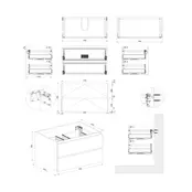 Wastafelonderkast Lepor Mat Wit - 80x45x58cm