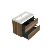 Wastafelonderkast Hamilton Walnoot - 80x45x58cm