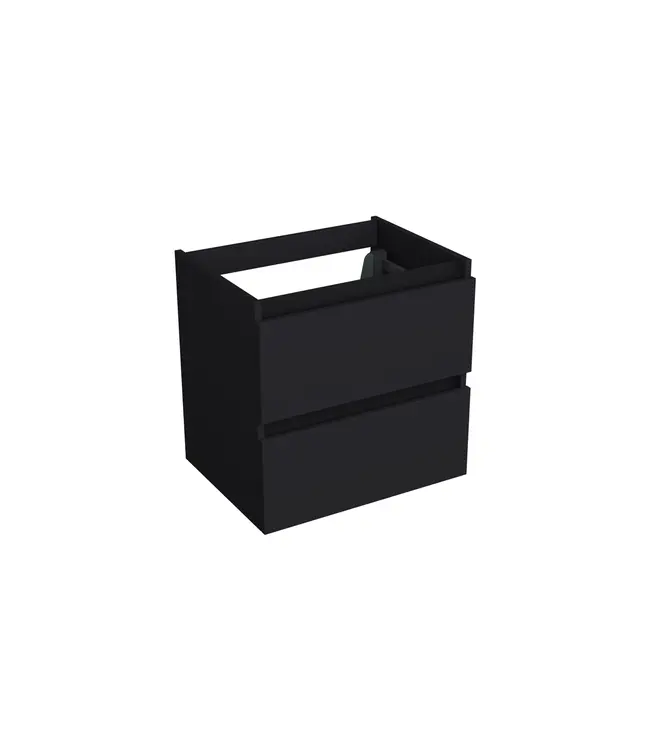 Wastafelonderkast Lumiere Mat Zwart - 60x45x58cm