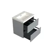 Wastafelonderkast Lumiere Mat Grijs - 60x45x58cm