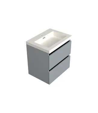 DutchLine Wastafelonderkast Lumiere Mat Grijs - 60x45x58cm
