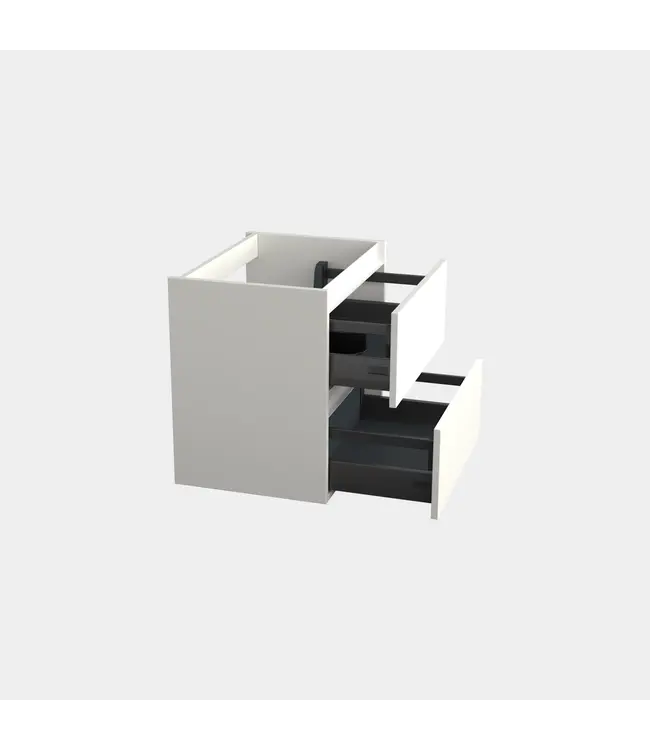 Wastafelonderkast Lepor Mat Wit - 60x45x58cm