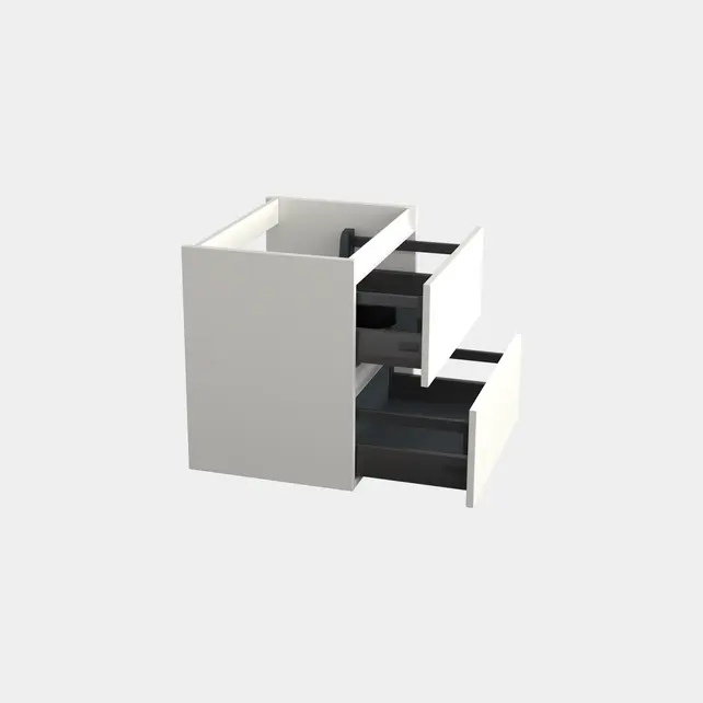 Wastafelonderkast Lepor Glans Wit - 60x45x58cm