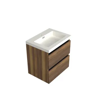 DutchLine Wastafelonderkast Hamilton Walnoot - 60x45x58cm