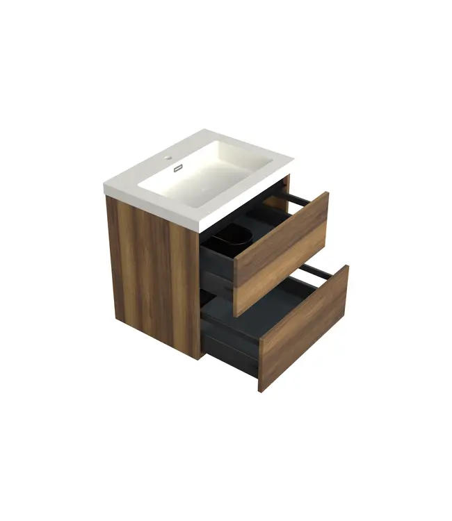 Wastafelonderkast Hamilton Walnoot - 60x45x58cm