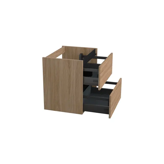 Wastafelonderkast Uludag Rustiek Eiken - 60x45x58cm