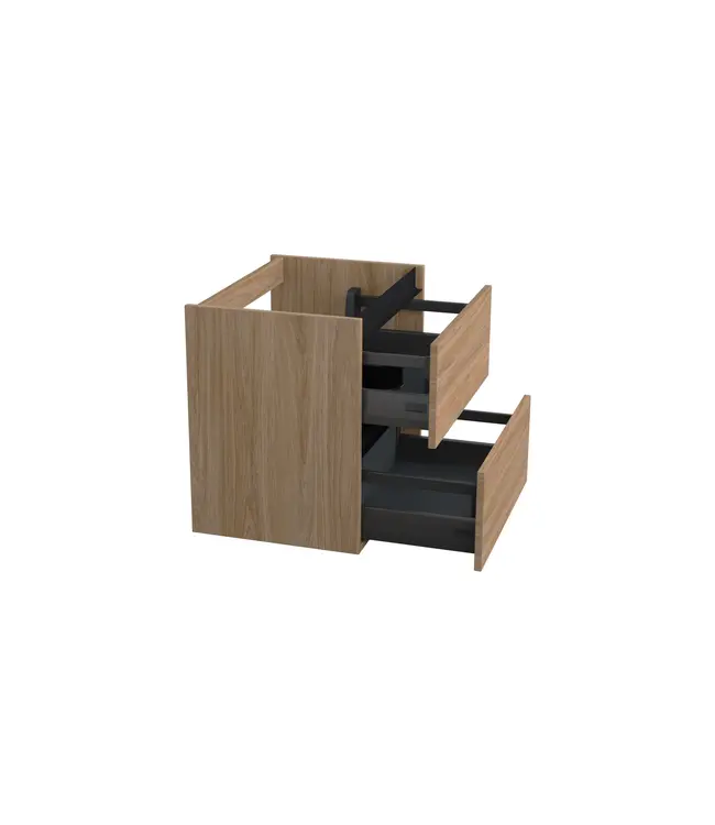 Wastafelonderkast Uludag Rustiek Eiken - 60x45x58cm