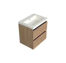 Wastafelonderkast Uludag Rustiek Eiken - 60x45x58cm