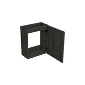 Toiletmeubel Lumiere Zwart Eiken 36x50cm