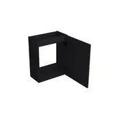 Toiletmeubel Lumiere Mat Zwart 36x50cm