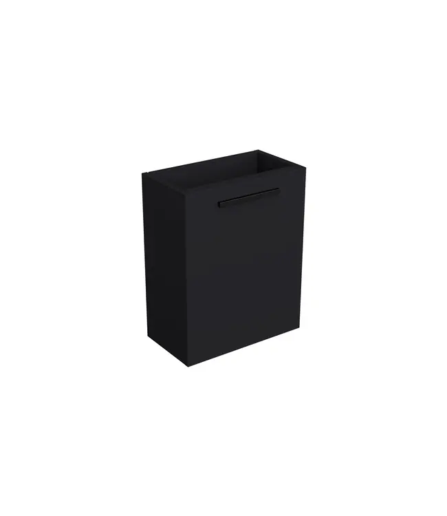 Toiletmeubel Lumiere Mat Zwart 36x50cm