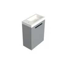 Toiletmeubel Lumiere Mat Grijs 36x50cm