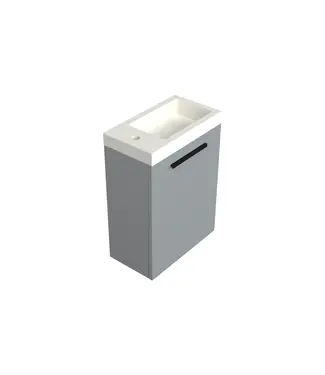 DutchLine Toiletmeubel Lumiere Mat Grijs 36x50cm