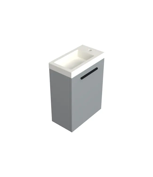 Toiletmeubel Lumiere Mat Grijs 36x50cm