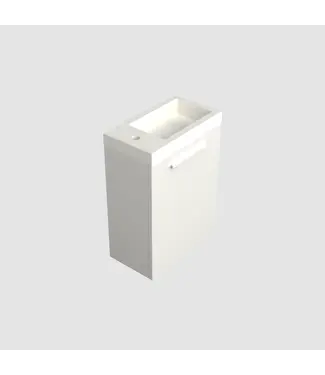 DutchLine Toiletmeubel Lepor Glans Wit 36x50cm