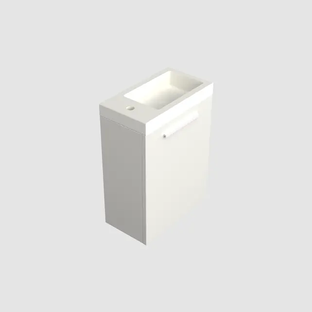 Toiletmeubel Lepor Glans Wit 36x50cm