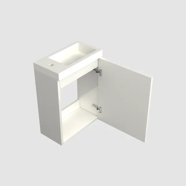 Toiletmeubel Lepor Glans Wit 36x50cm