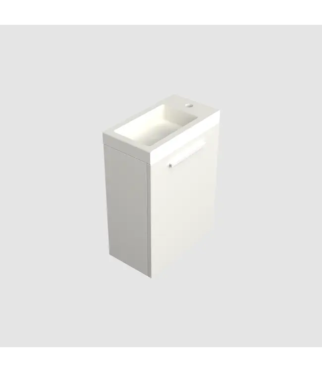 Toiletmeubel Lepor Glans Wit 36x50cm