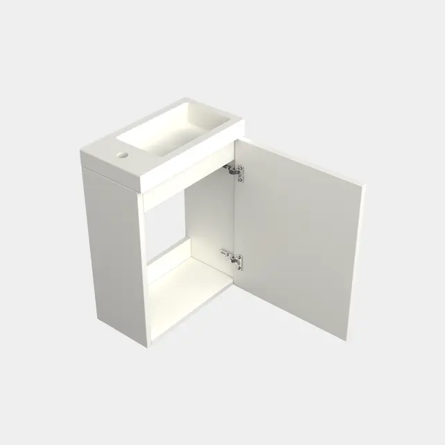 Toiletmeubel Lepor Mat Wit 36x50cm