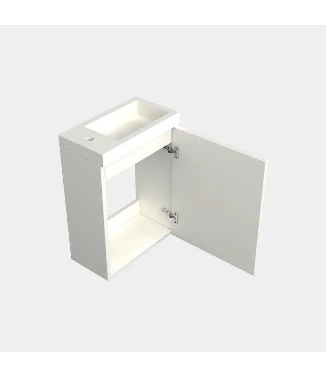 Toiletmeubel Lepor Mat Wit 36x50cm