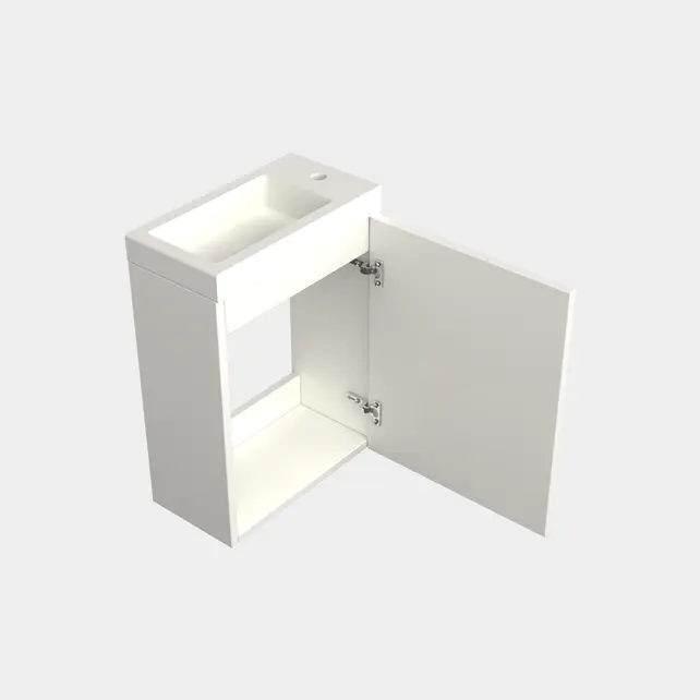 Toiletmeubel Lepor Mat Wit 36x50cm