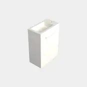 Toiletmeubel Lepor Mat Wit 36x50cm