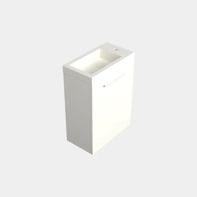 Toiletmeubel Lepor Mat Wit 36x50cm