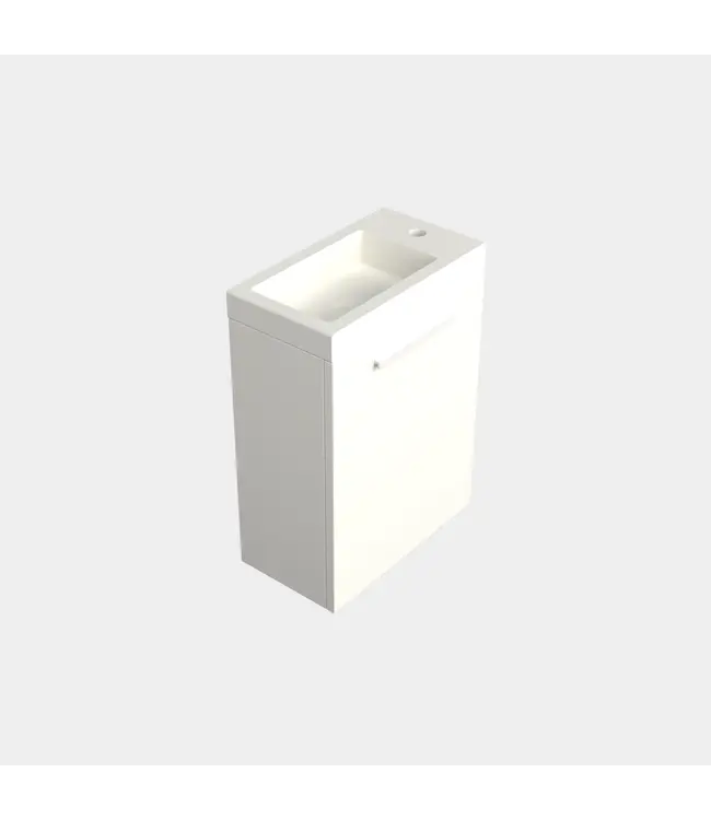 Toiletmeubel Lepor Mat Wit 36x50cm