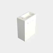 Toiletmeubel Lepor Mat Wit 36x50cm