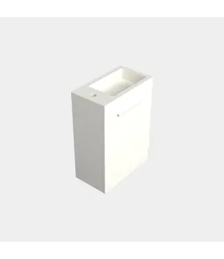 DutchLine Toiletmeubel Lepor Mat Wit 36x50cm