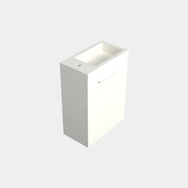 Toiletmeubel Lepor Mat Wit 36x50cm