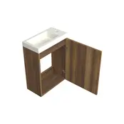 Toiletmeubel Hamilton Walnoot 36x50cm