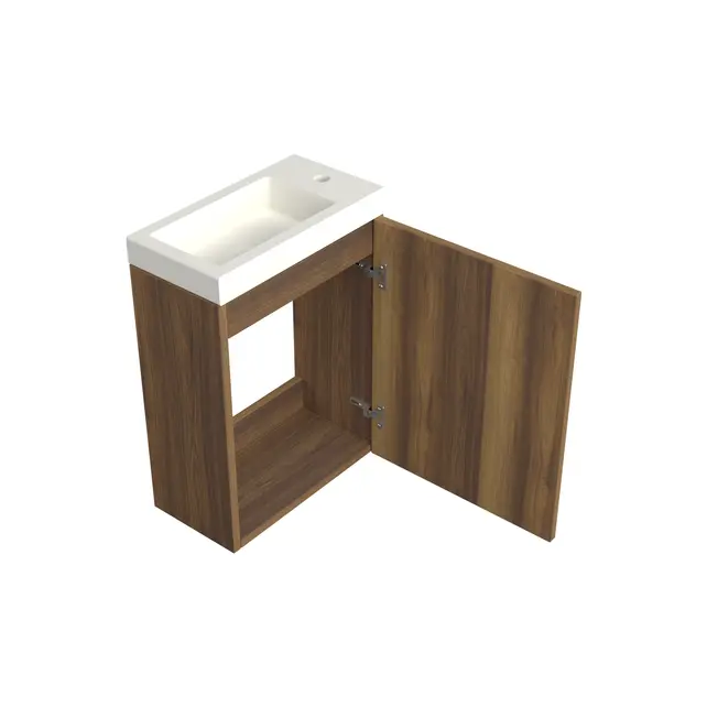 Toiletmeubel Hamilton Walnoot 36x50cm