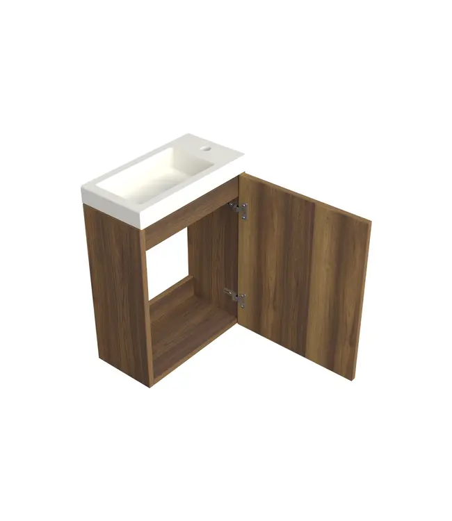 Toiletmeubel Hamilton Walnoot 36x50cm