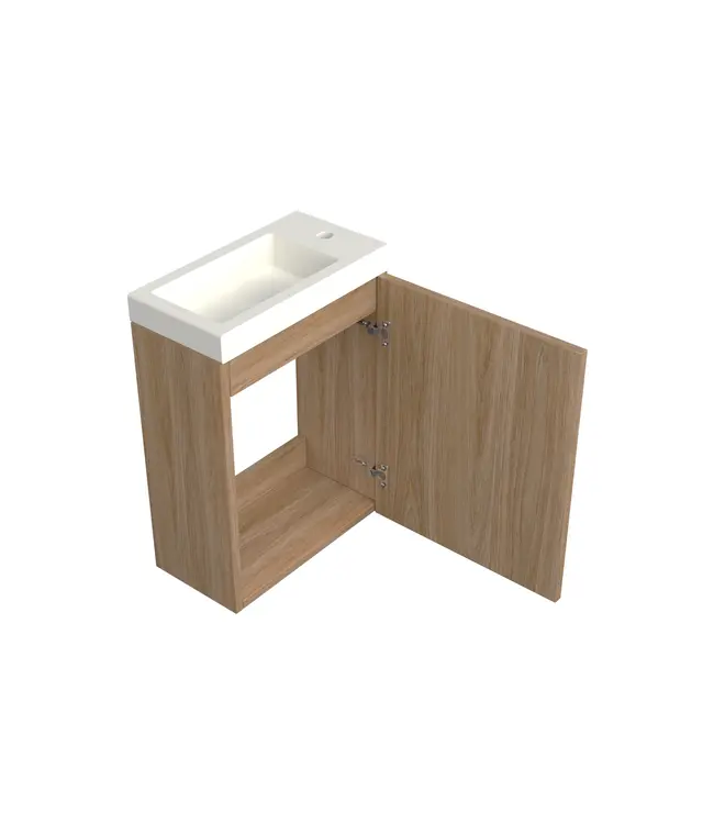 Toiletmeubel Uludag Rustiek Eiken 36x50cm