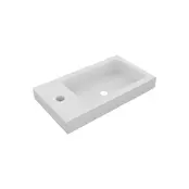 Fontein Mat Wit DutchLine Atlanta 40x22cm met kraangat L/R