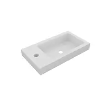 Fontein Mat Wit DutchLine Atlanta 40x22cm met kraangat L/R